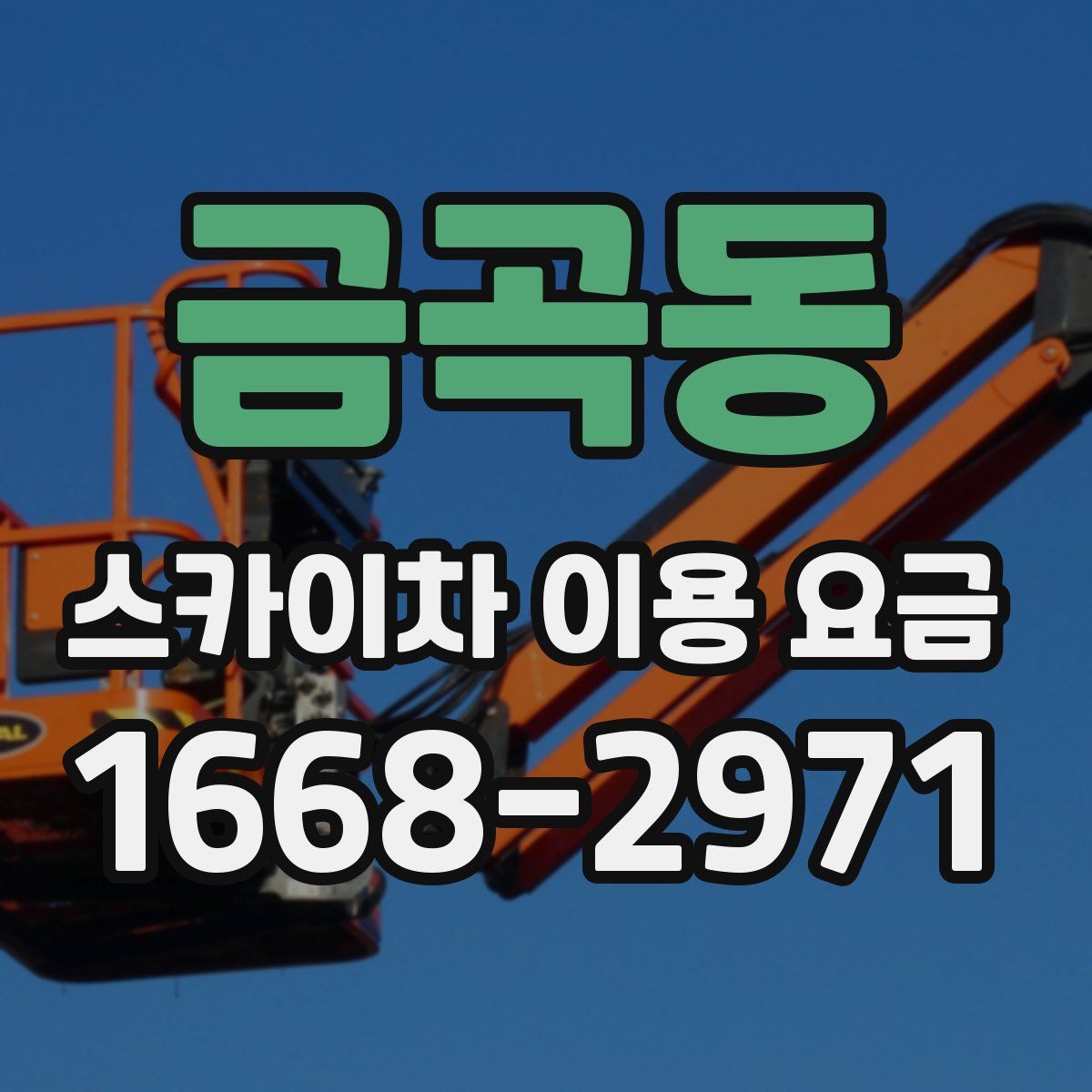 금곡동 스카이차 이용 요금