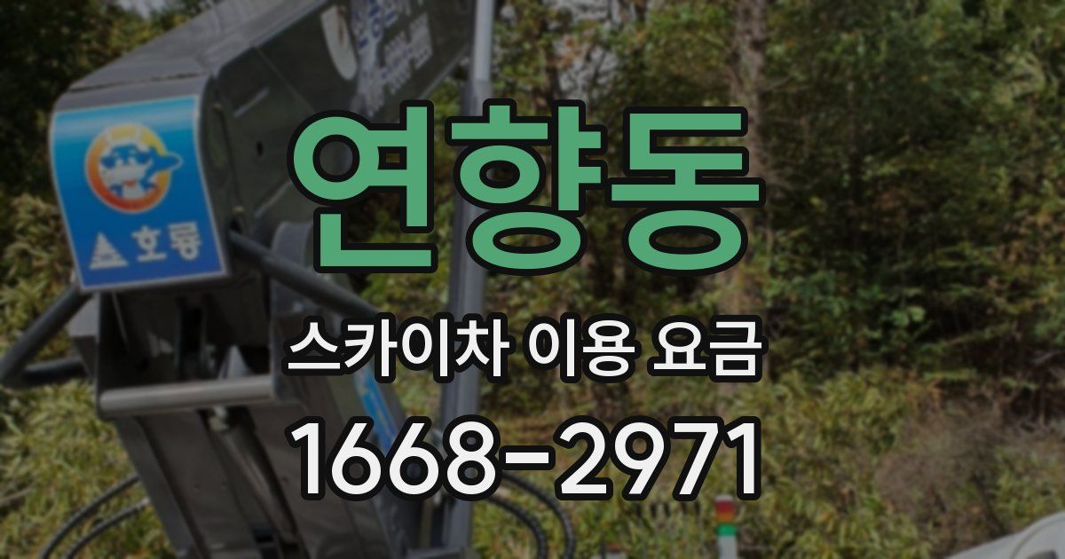 연향동 스카이차 이용 요금
