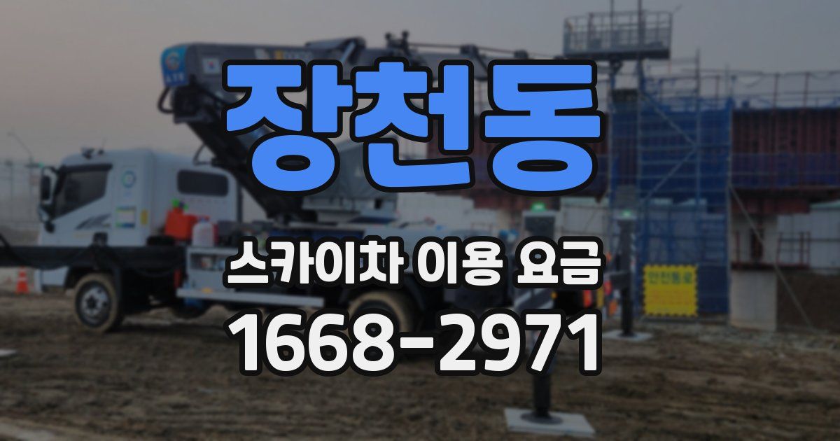 장천동 스카이차 이용 요금