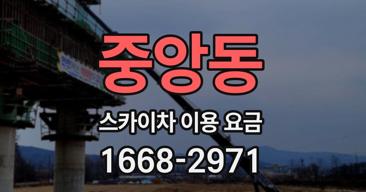 중앙동 스카이차 이용 요금