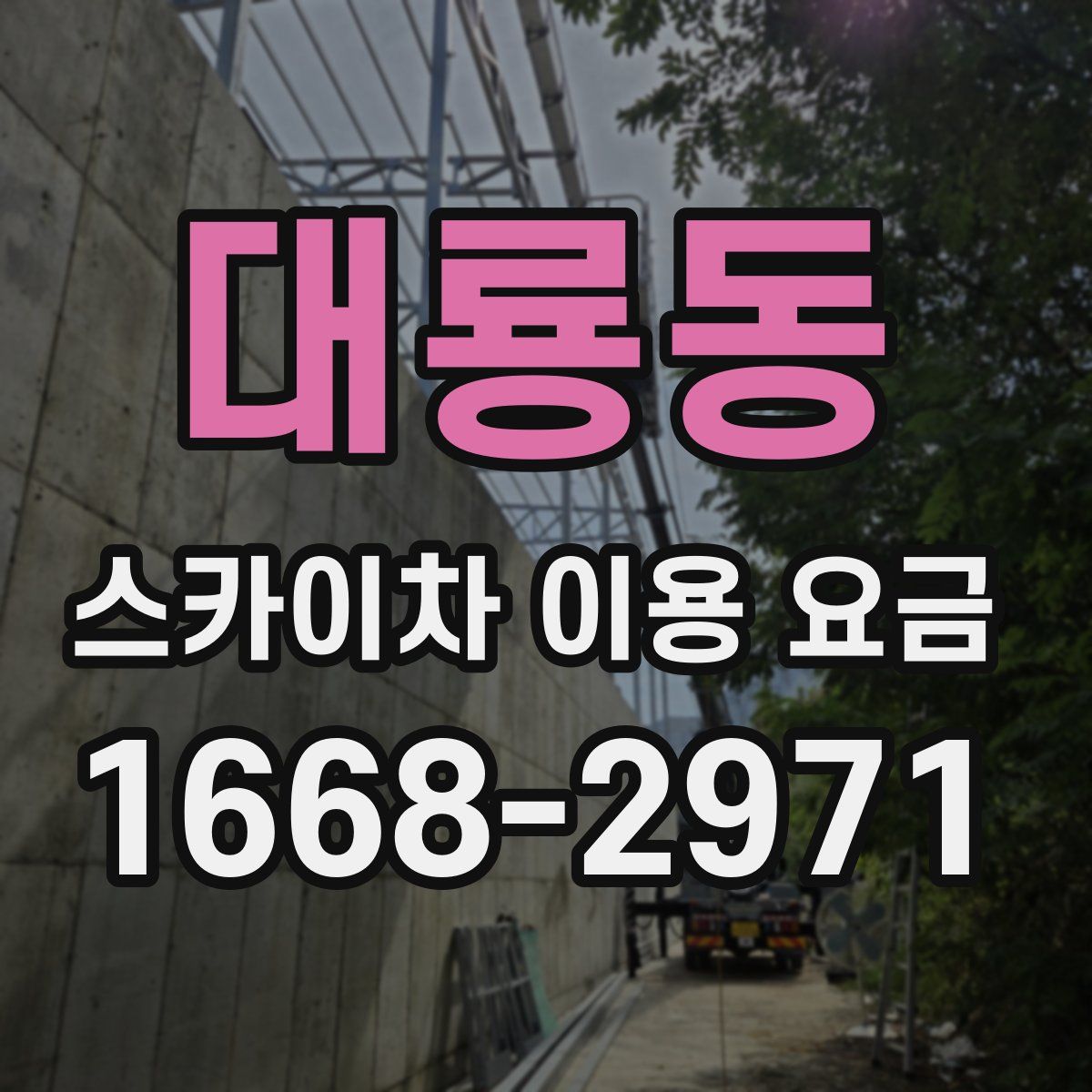 대룡동 스카이차 이용 요금