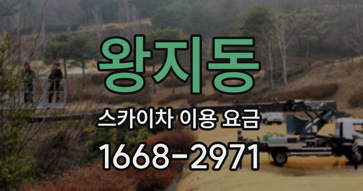 왕지동 스카이차 이용 요금
