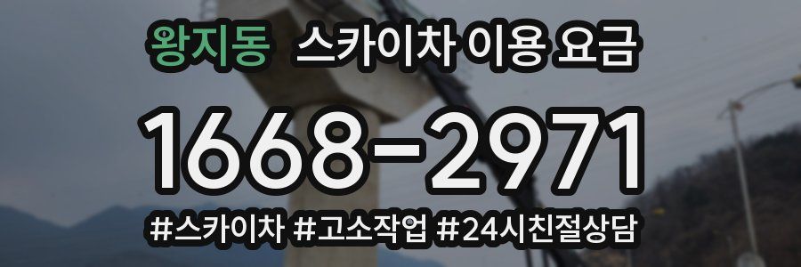 왕지동 스카이차 이용 요금