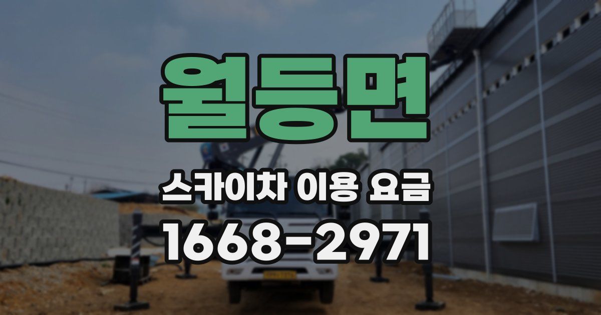 월등면 스카이차 이용 요금