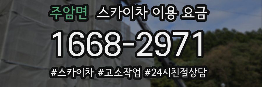 주암면 스카이차 이용 요금
