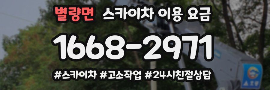 별량면 스카이차 이용 요금