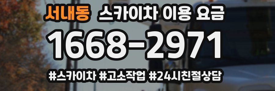 서내동 스카이차 이용 요금