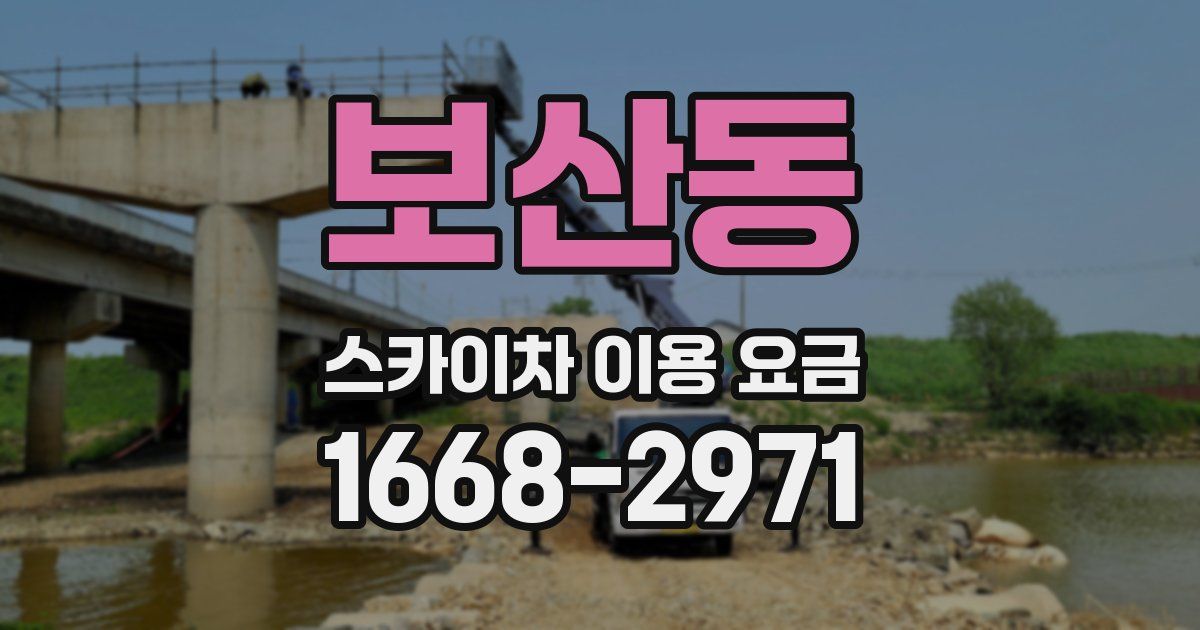 보산동 스카이차 이용 요금