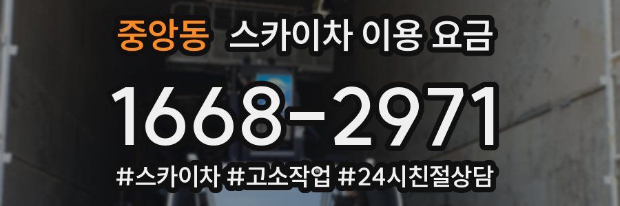 중앙동 스카이차 이용 요금