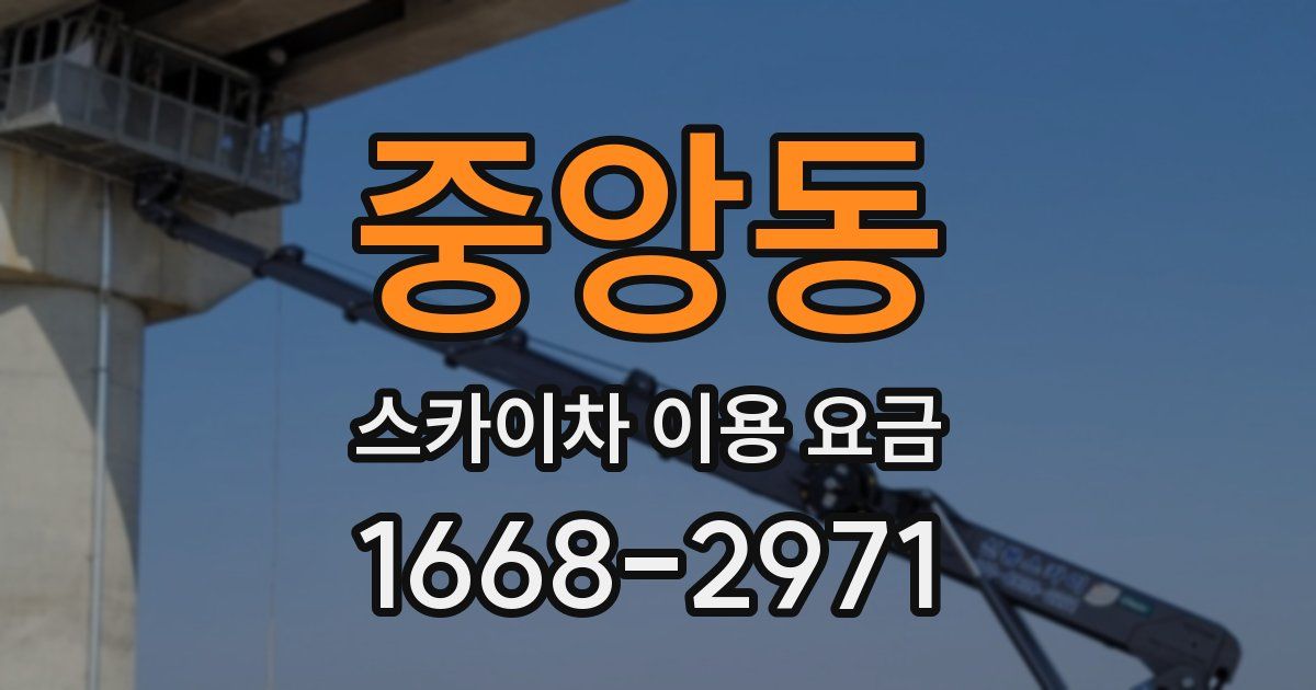 중앙동 스카이차 이용 요금