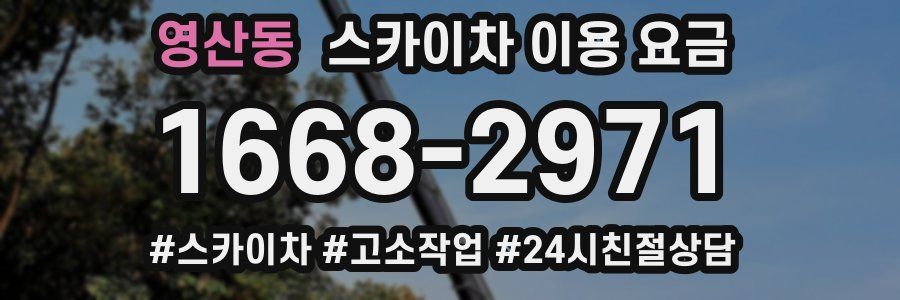 영산동 스카이차 이용 요금