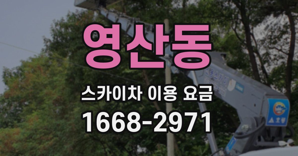 영산동 스카이차 이용 요금