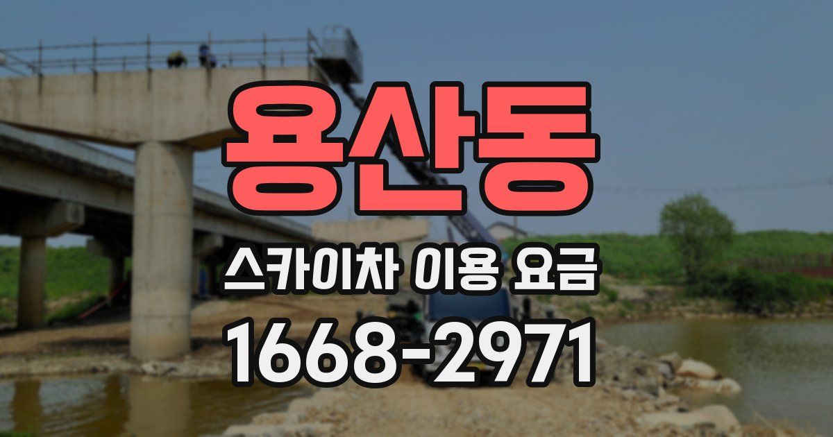 용산동 스카이차 이용 요금