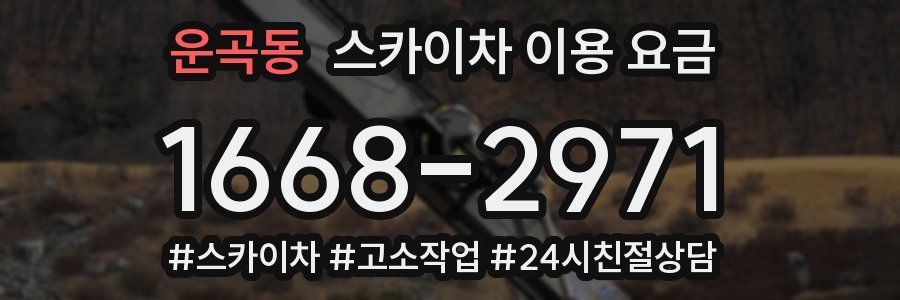 운곡동 스카이차 이용 요금