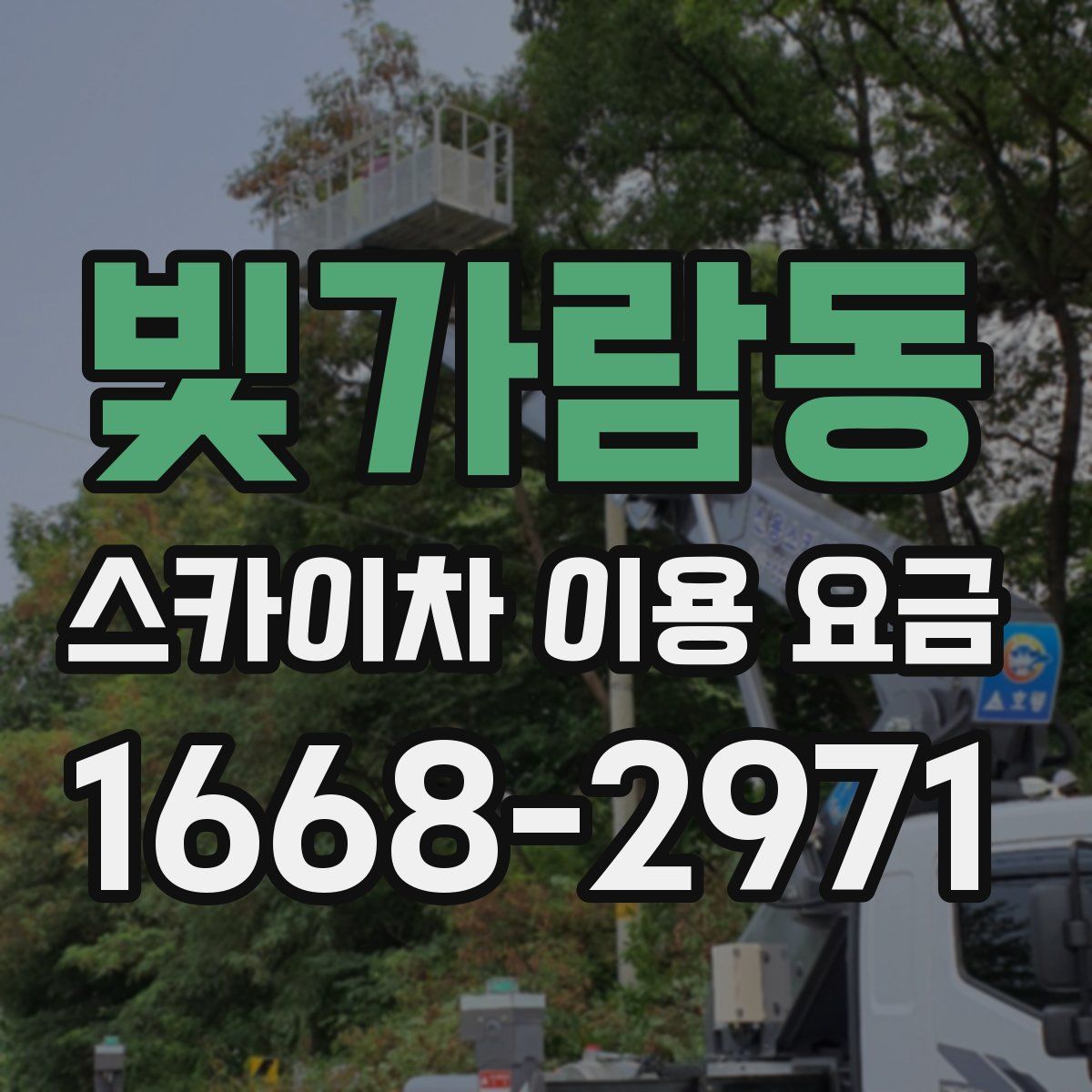 빛가람동 스카이차 이용 요금
