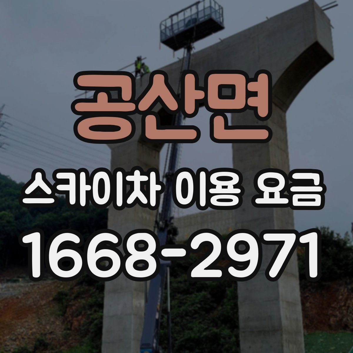 공산면 스카이차 이용 요금