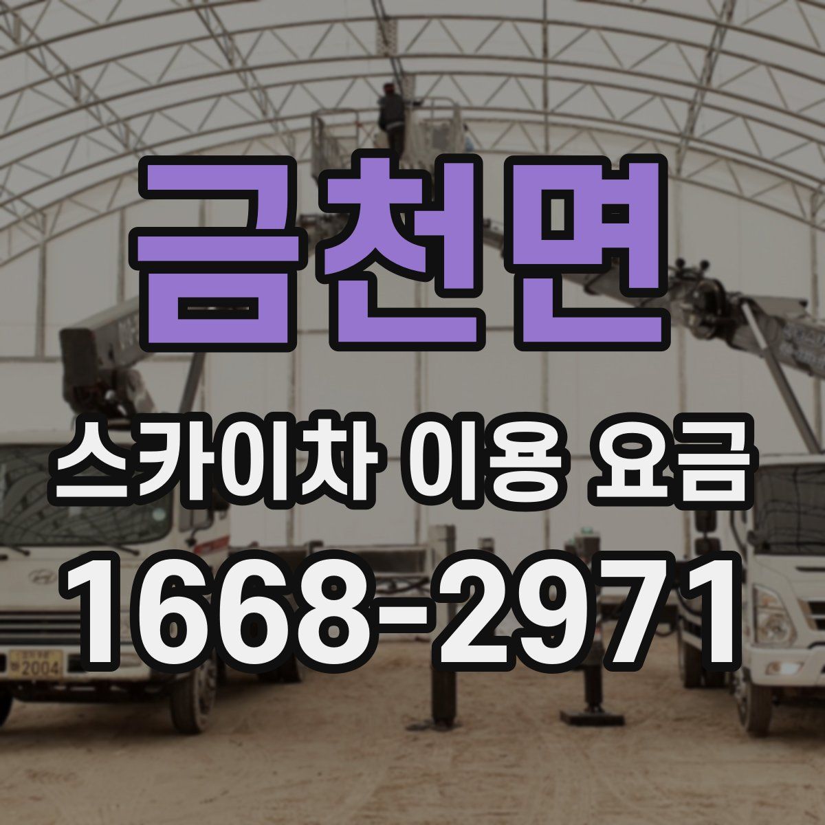 금천면 스카이차 이용 요금