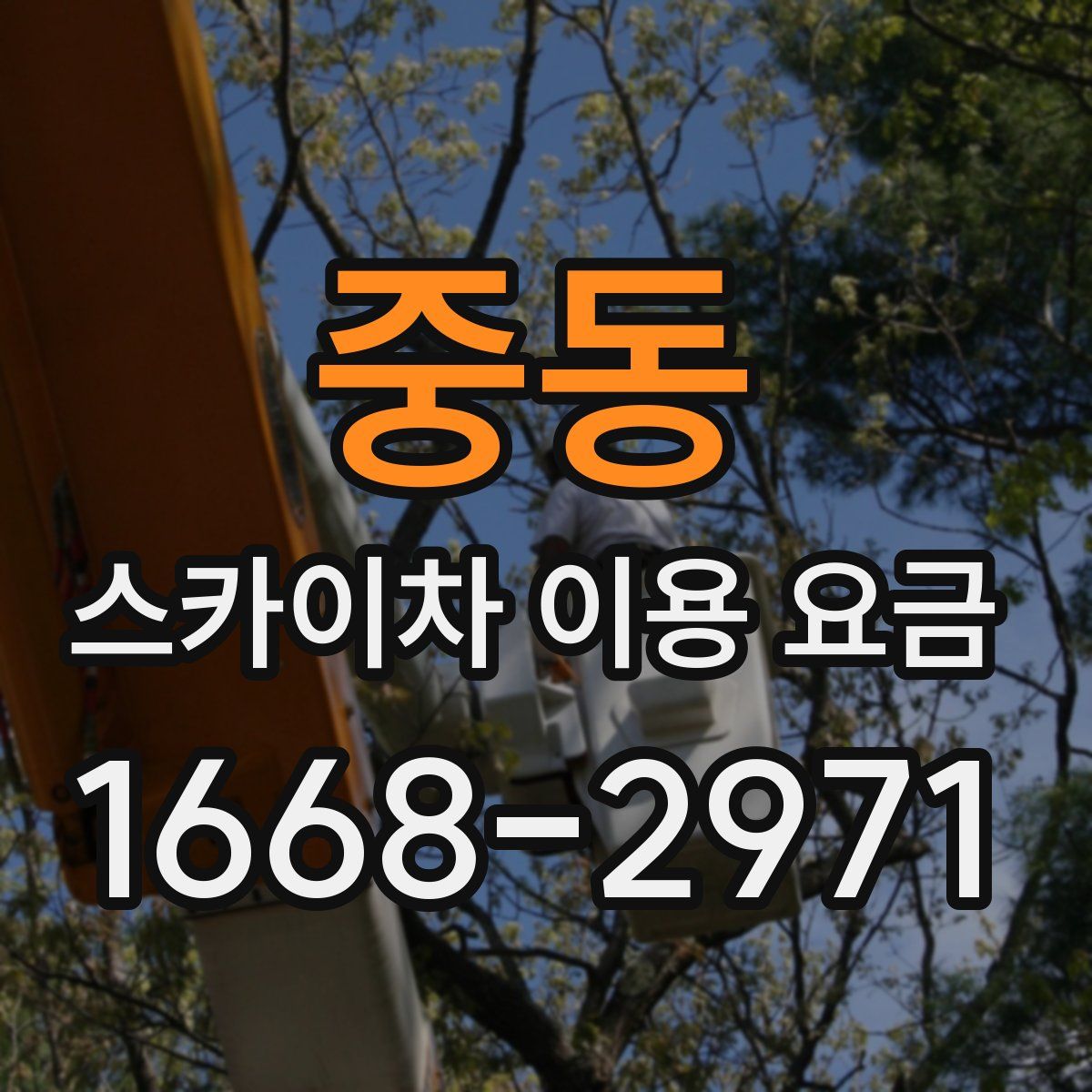 중동 스카이차 이용 요금