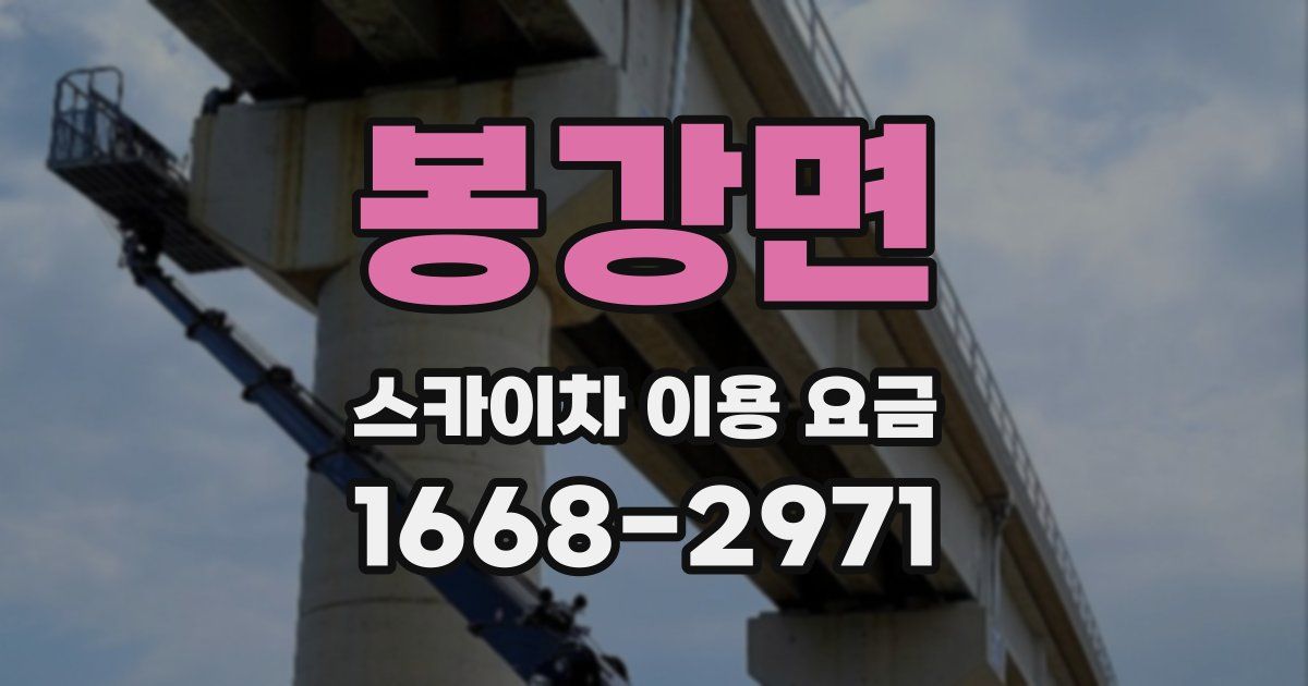 봉강면 스카이차 이용 요금