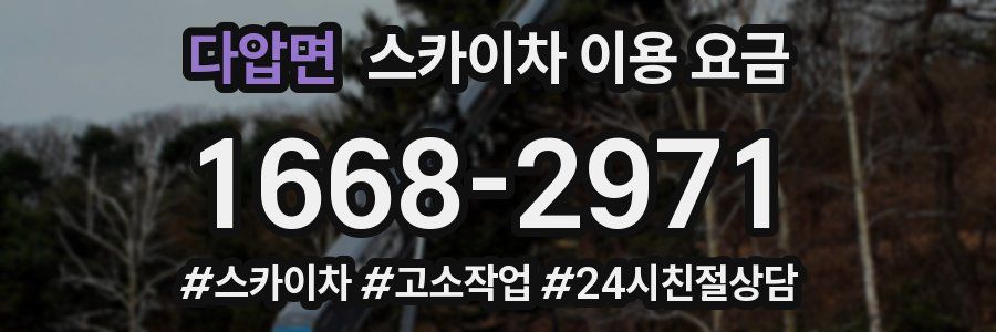 다압면 스카이차 이용 요금