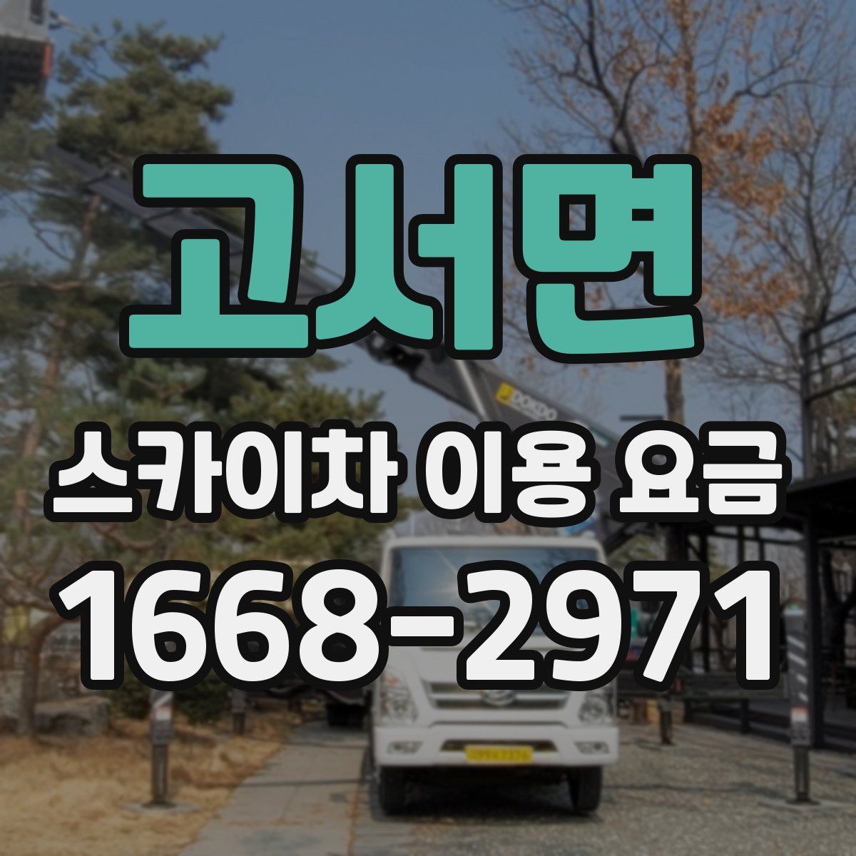 고서면 스카이차 이용 요금
