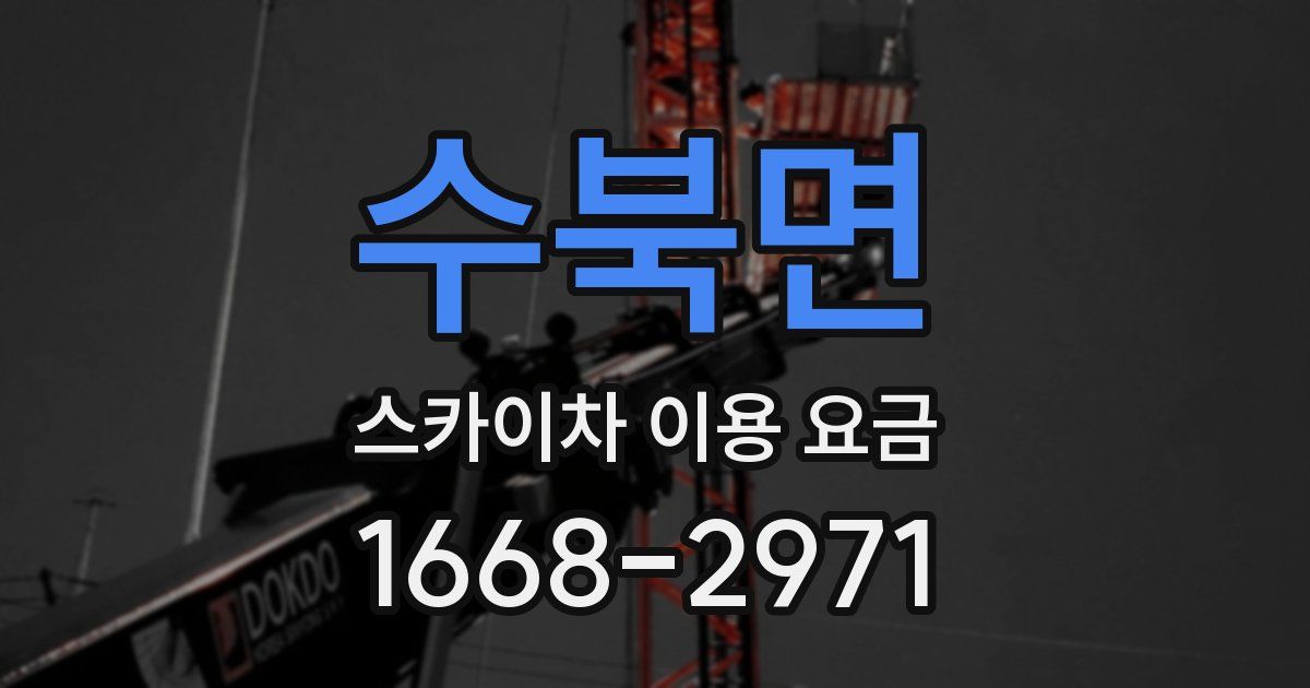 수북면 스카이차 이용 요금