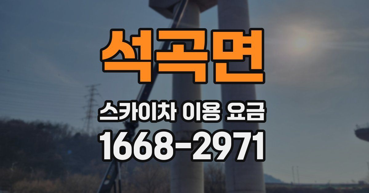 석곡면 스카이차 이용 요금