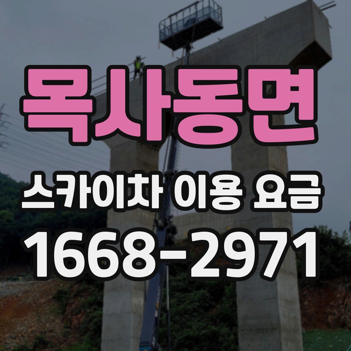 목사동면 스카이차 이용 요금