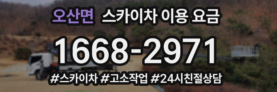 오산면 스카이차 이용 요금