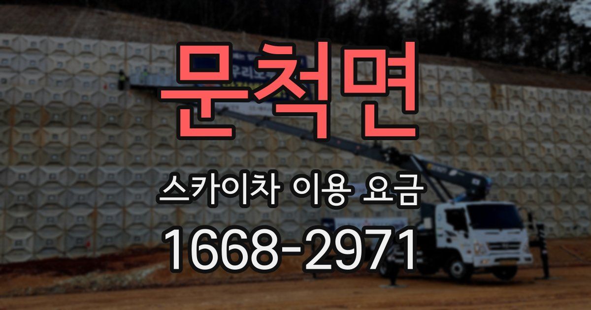 문척면 스카이차 이용 요금