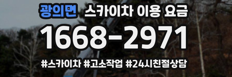 광의면 스카이차 이용 요금