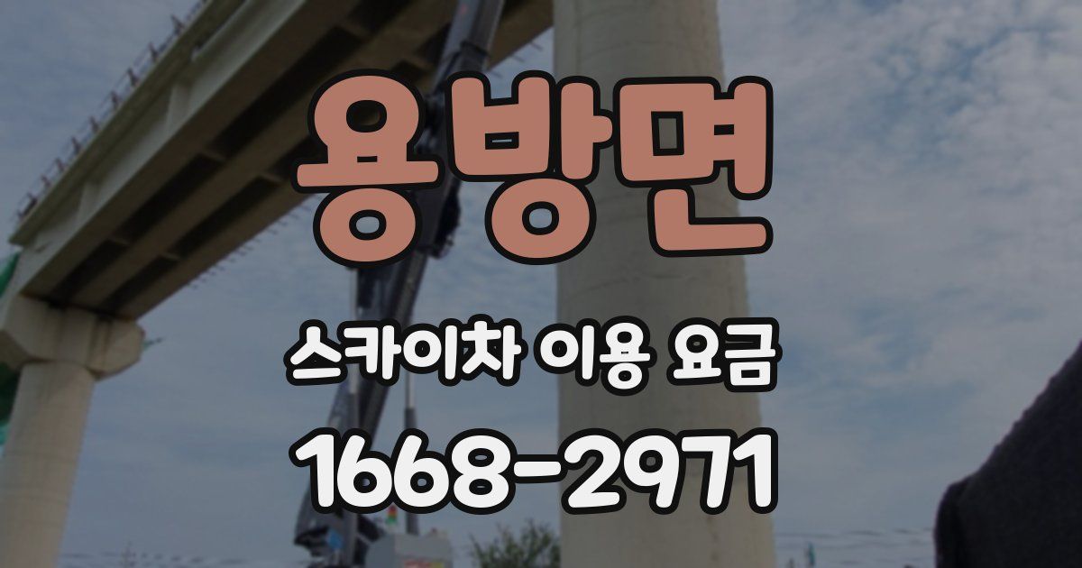 용방면 스카이차 이용 요금