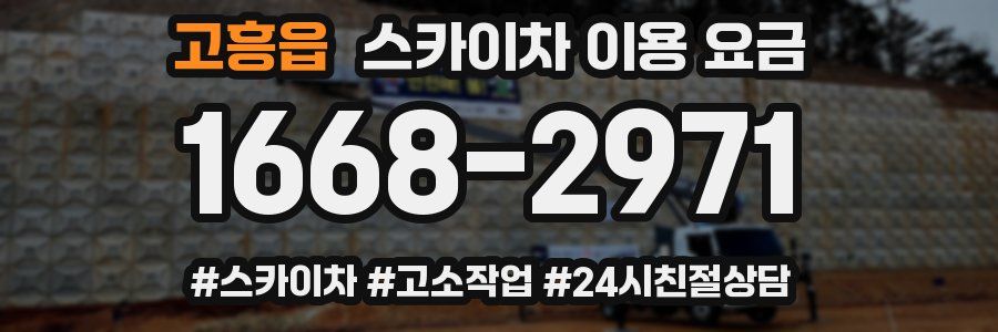 고흥읍 스카이차 이용 요금