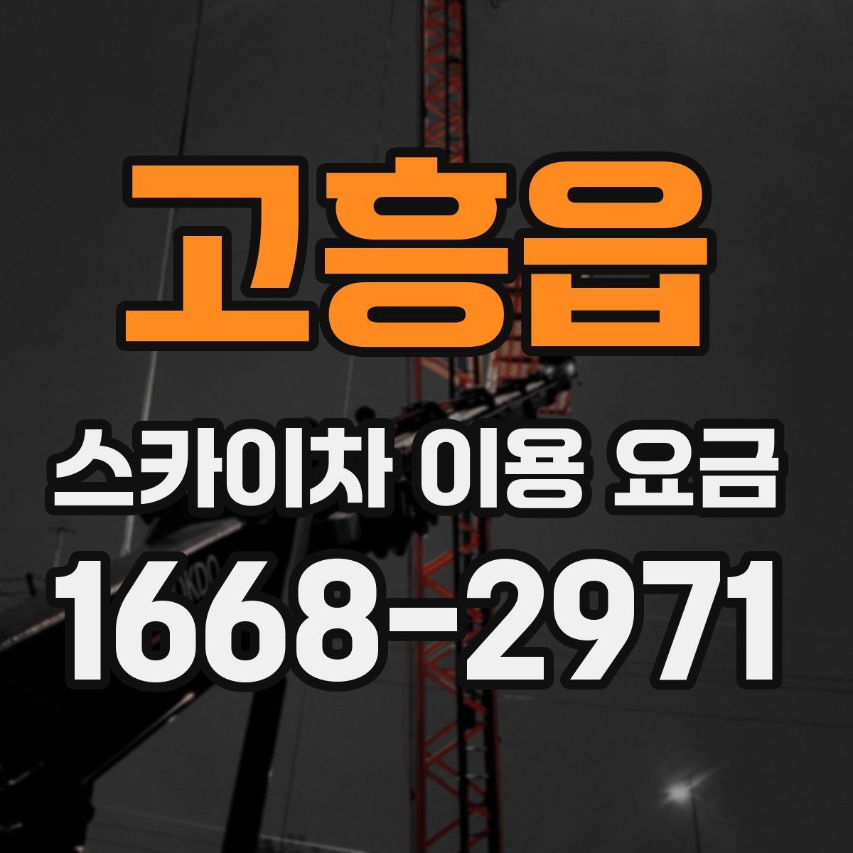 고흥읍 스카이차 이용 요금