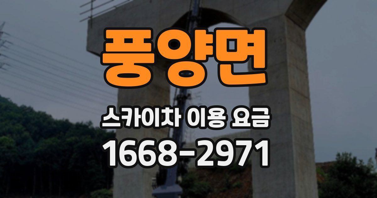 풍양면 스카이차 이용 요금