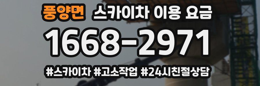 풍양면 스카이차 이용 요금