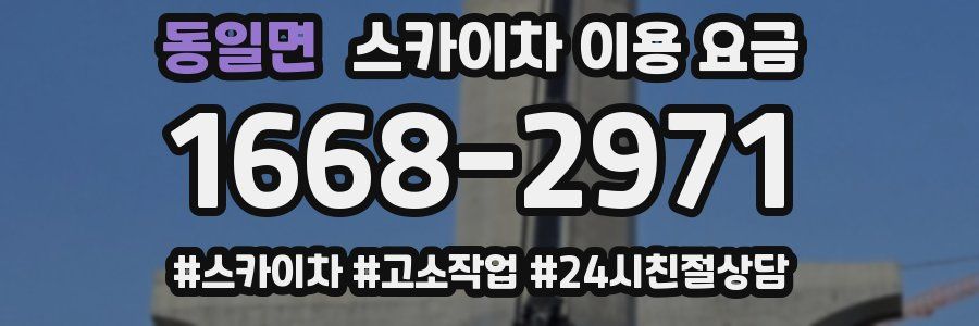 동일면 스카이차 이용 요금