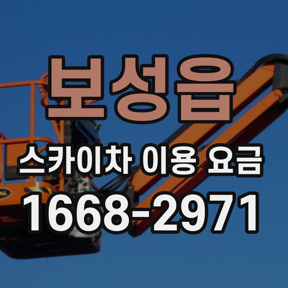 보성읍 스카이차 이용 요금