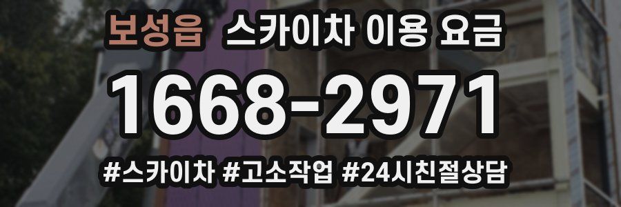 보성읍 스카이차 이용 요금