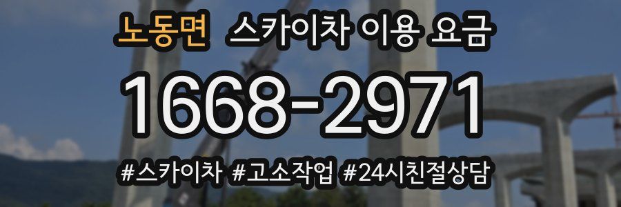 노동면 스카이차 이용 요금