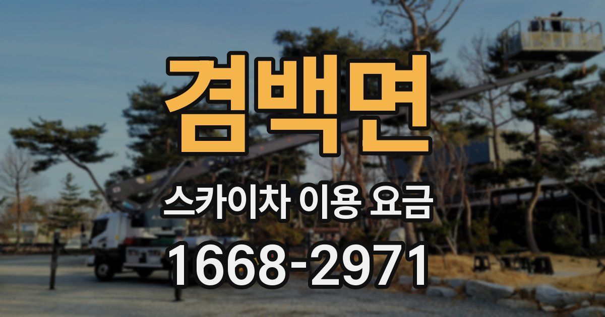 겸백면 스카이차 이용 요금
