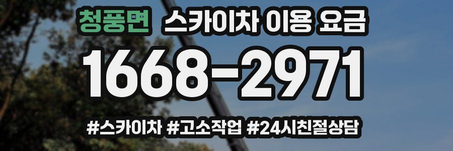 청풍면 스카이차 이용 요금