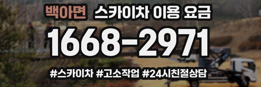 백아면 스카이차 이용 요금