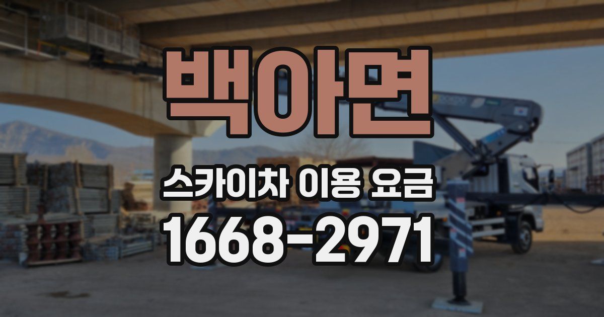 백아면 스카이차 이용 요금