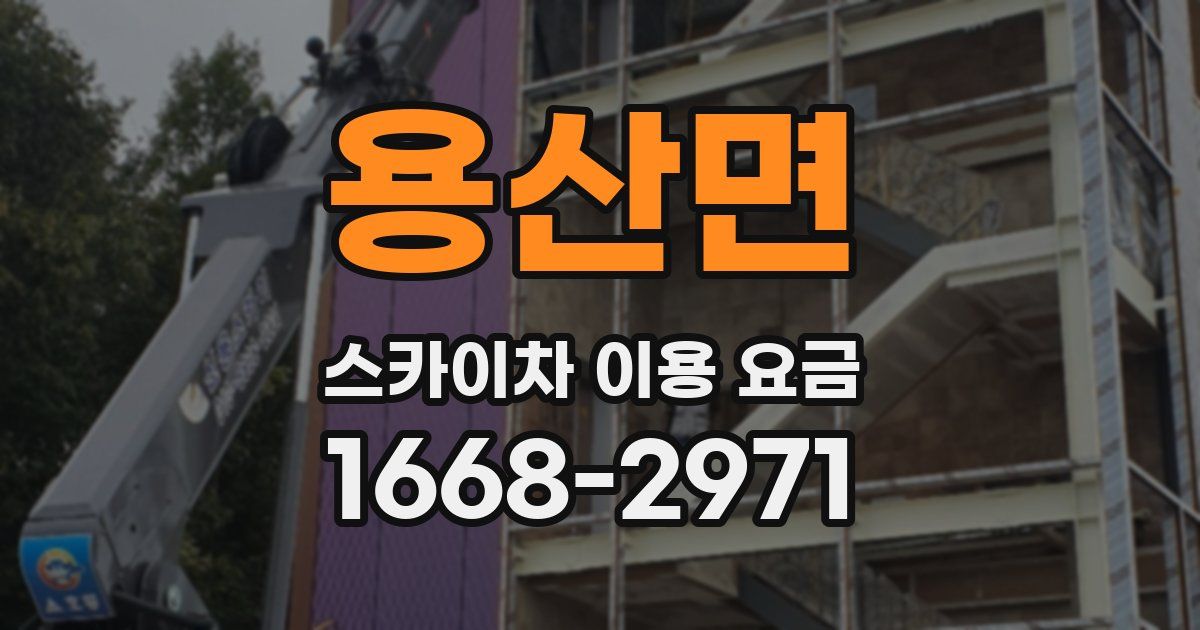 용산면 스카이차 이용 요금