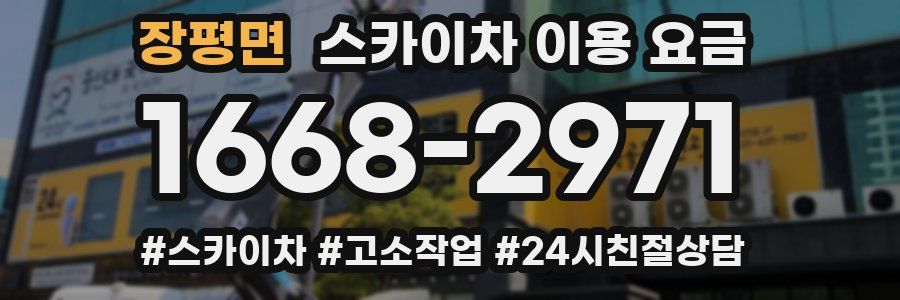장평면 스카이차 이용 요금
