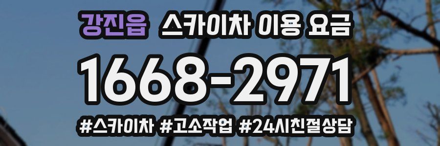강진읍 스카이차 이용 요금