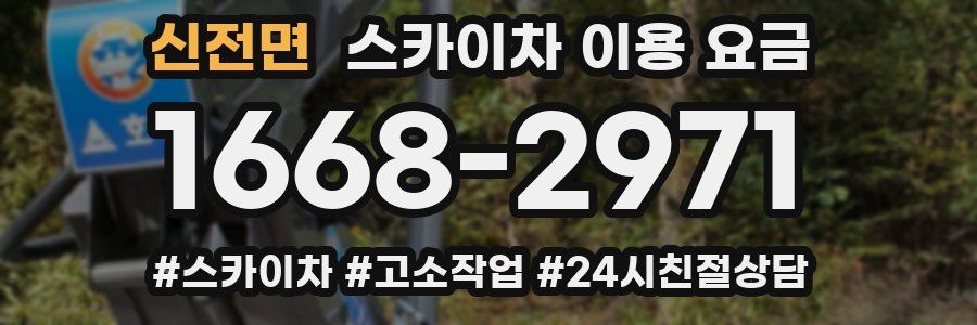 신전면 스카이차 이용 요금