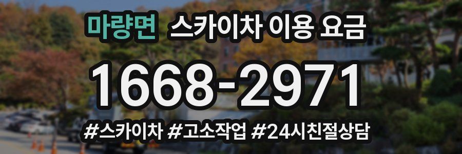 마량면 스카이차 이용 요금