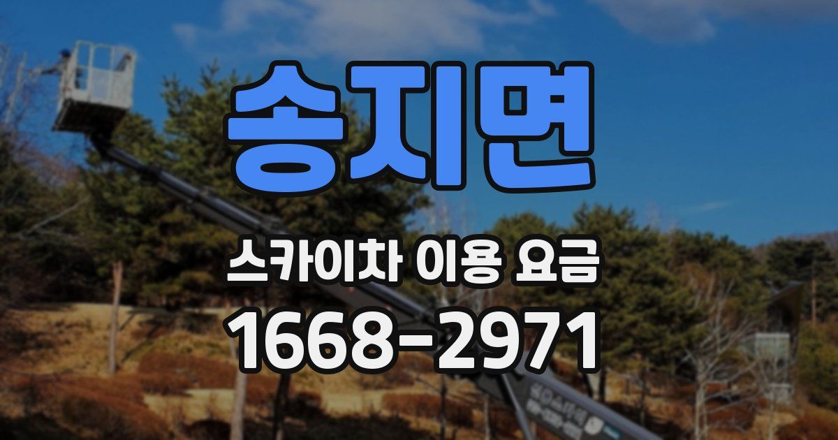 송지면 스카이차 이용 요금
